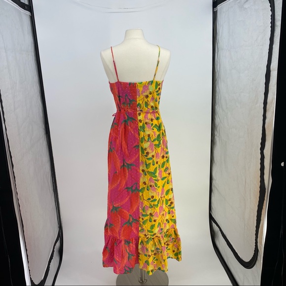 Farm Rio Garden Mix Maxi Wrap Floral Dress NWT - Picture 8 of 17